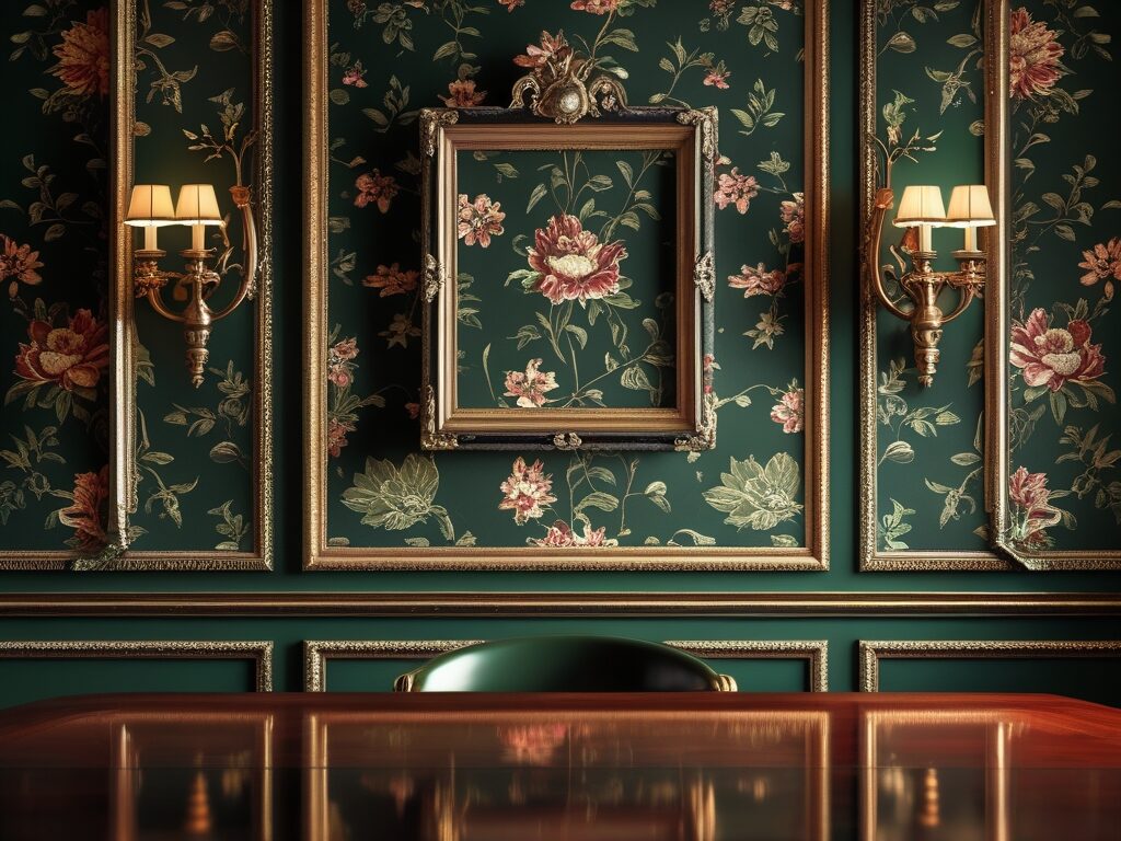 modern wall design of dining room