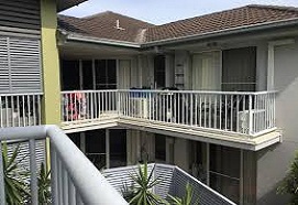 A house with balcony looks