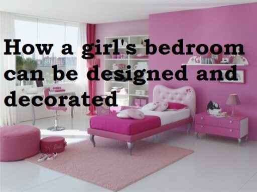 The process of a girl's bedroom is designed and decorated