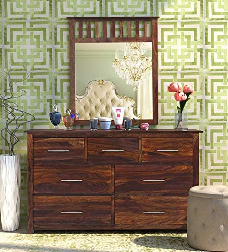 Ganpati Arts Sheesham Wood Maharaja Dressing Table with Mirror