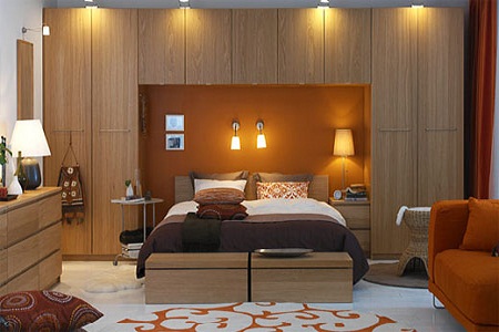 this image reflects the modernized look of a bedroom