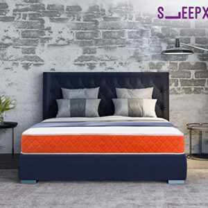 SleepX Dual Comfort Mattress 6 inch Queen Bed Size with High Density Foam- Medium Soft and Hard of 75x60x6 inches