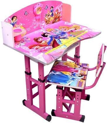 Brijbazaar Barbiie Wooden Kids Table Chair Set Multicolor Inroom Brijbazaar Barbiie Wooden Kids Table, Study Table And Chair For Child