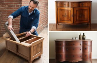 old furniture restoration with DIY at home