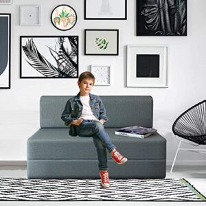 Aart Store Sofa Cum Bed (6X6 ft) Furniture Three Seater for Home & Living Room Grey