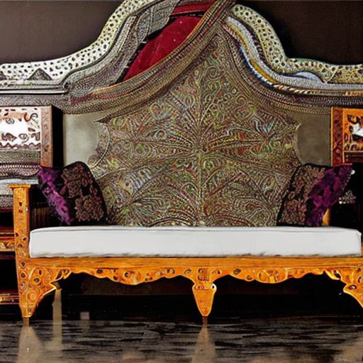 Artistic fusion of modern and traditional elements in Indian furniture