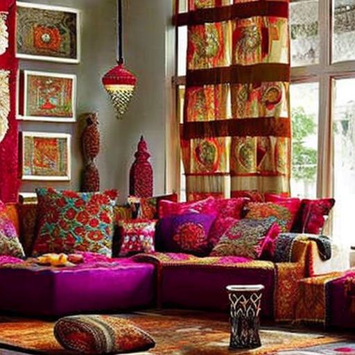 Trendy Bollywood-inspired Living Room Furnishings