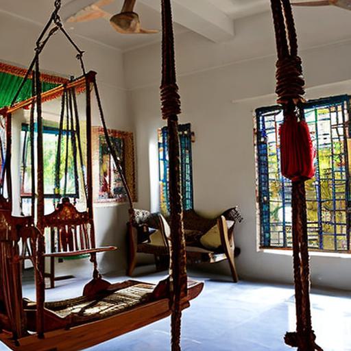  Wooden swings and jhoolas in traditional Indian home designs