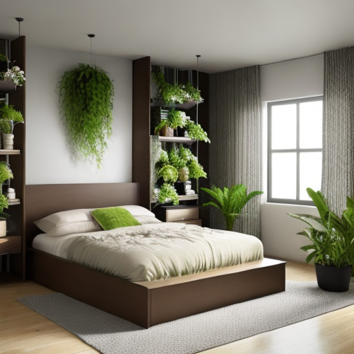 incorporating natural plants for sustainable and eco-friendly bedroom design
