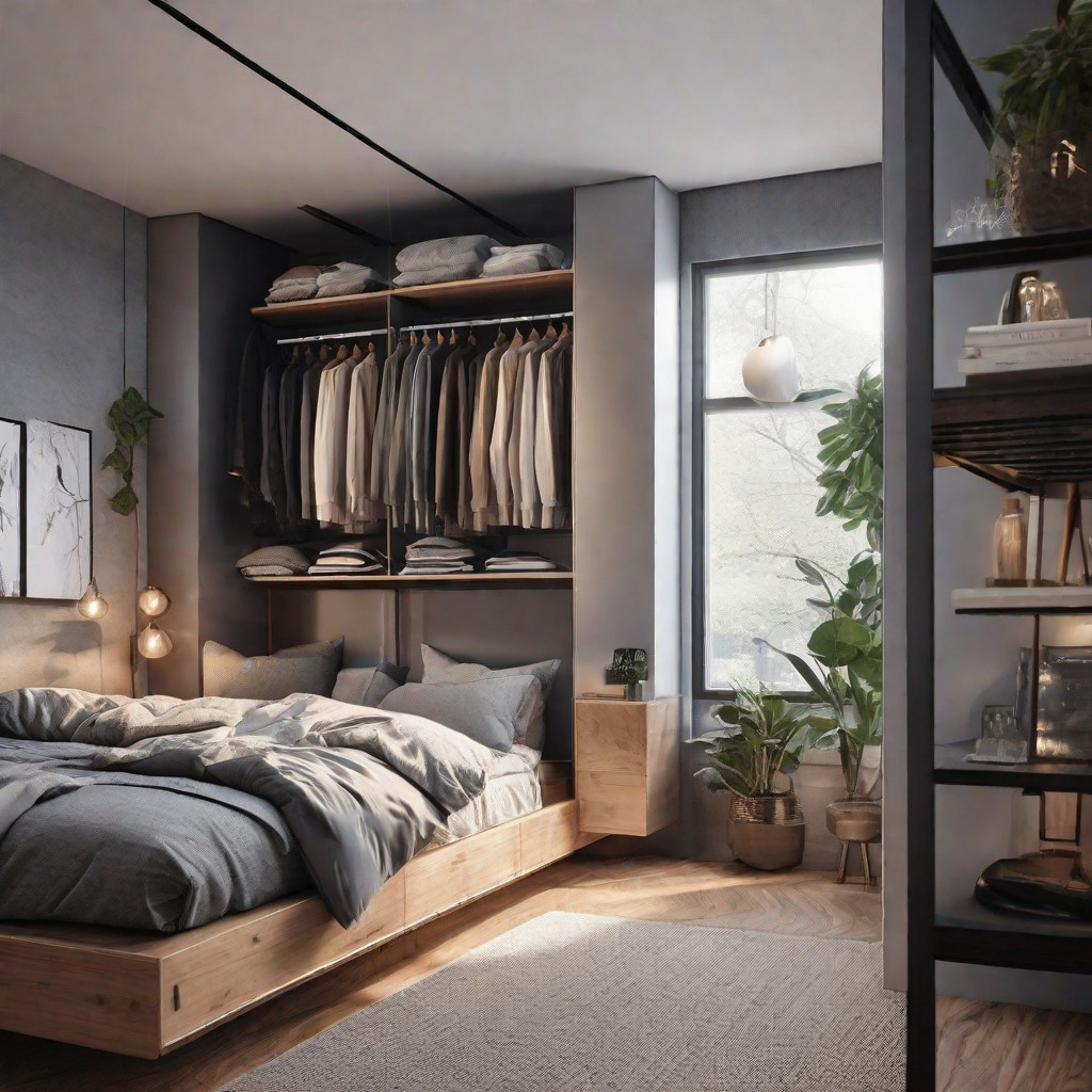 vertical space creation for Creative storage ideas for bedrooms