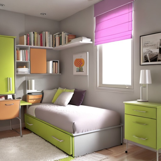 storage utilization for small bedroom
