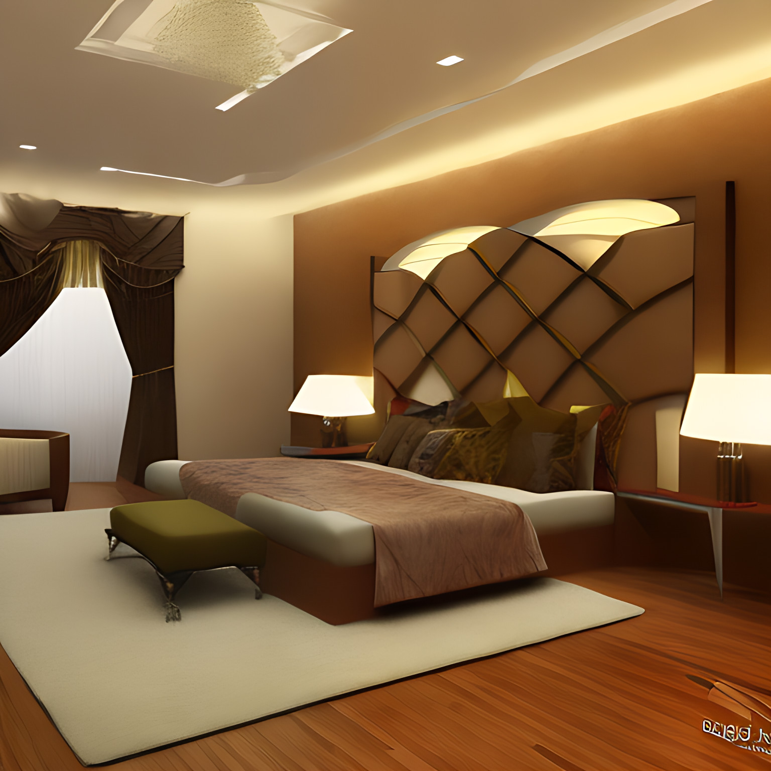 Contemporary Indian bedroom interior design