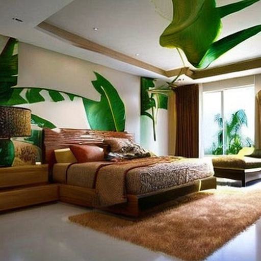 tropical-themed bedroom design ideas