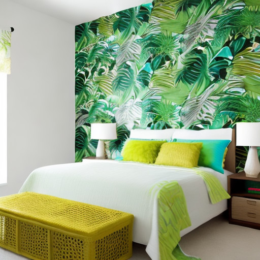 tropical-themed bedroom design ideas