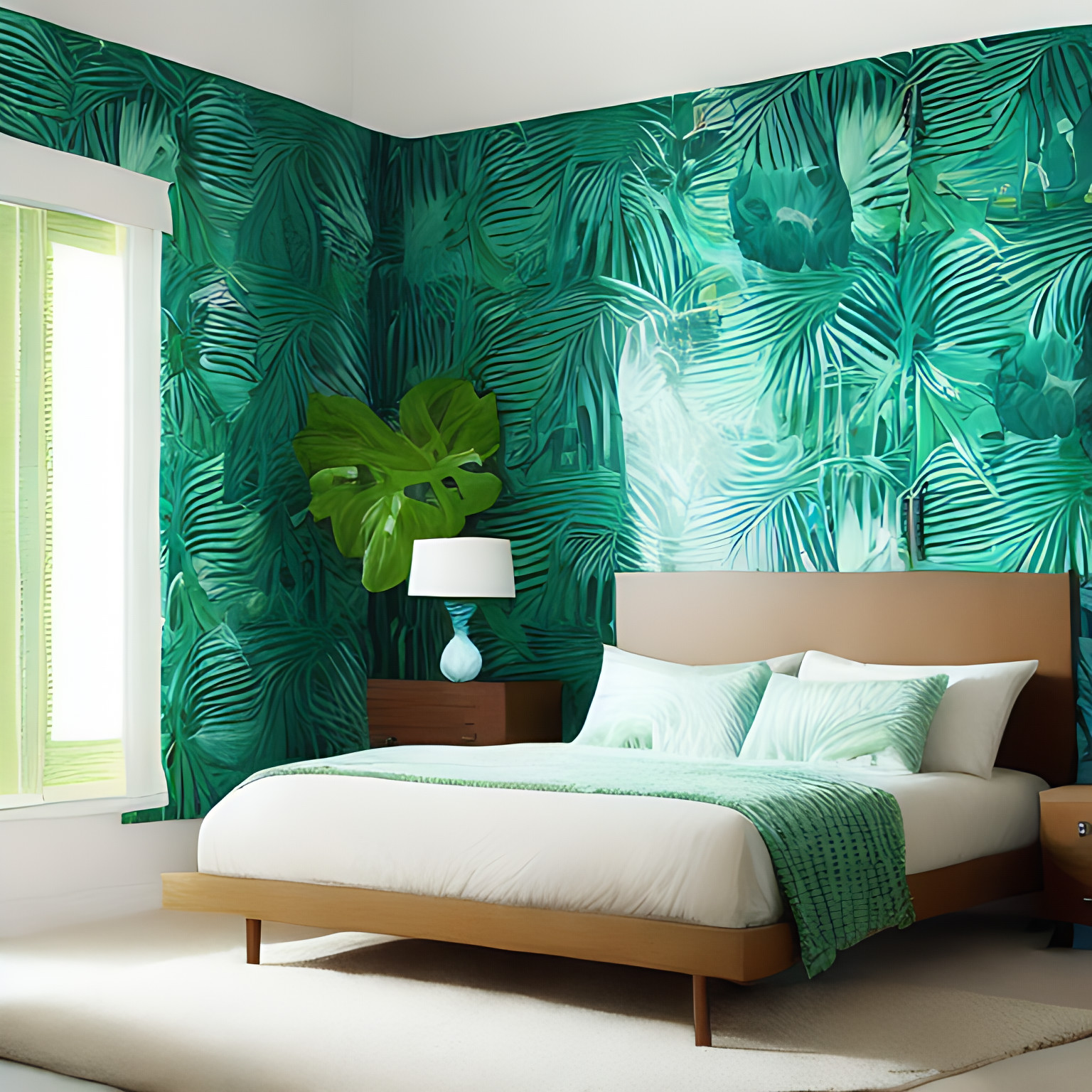 tropical-themed bedroom design ideas