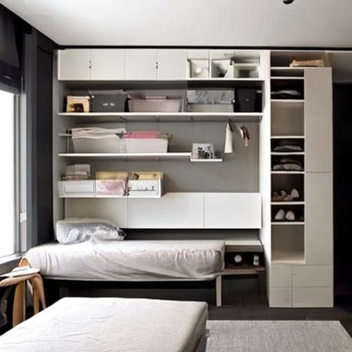bedroom organization in small space ideas
