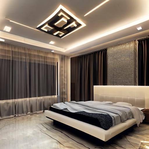 false ceiling lights design for bedroom