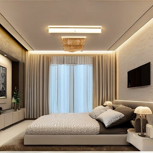 false ceiling lights design for bedroom