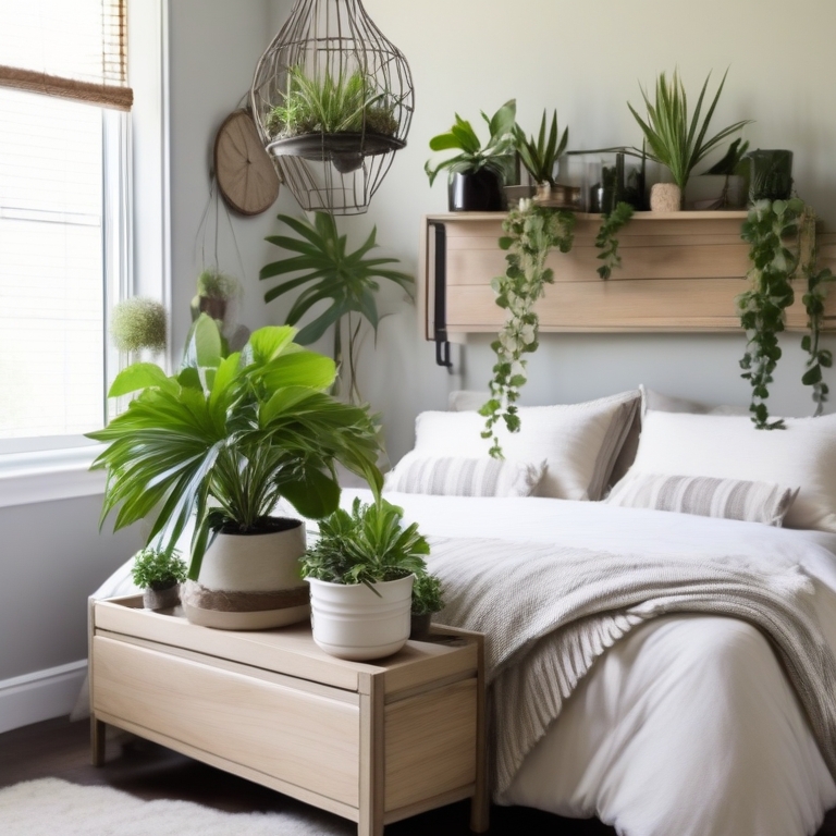 Incorporating Plants for Added Freshness on Any Budget in bedroom