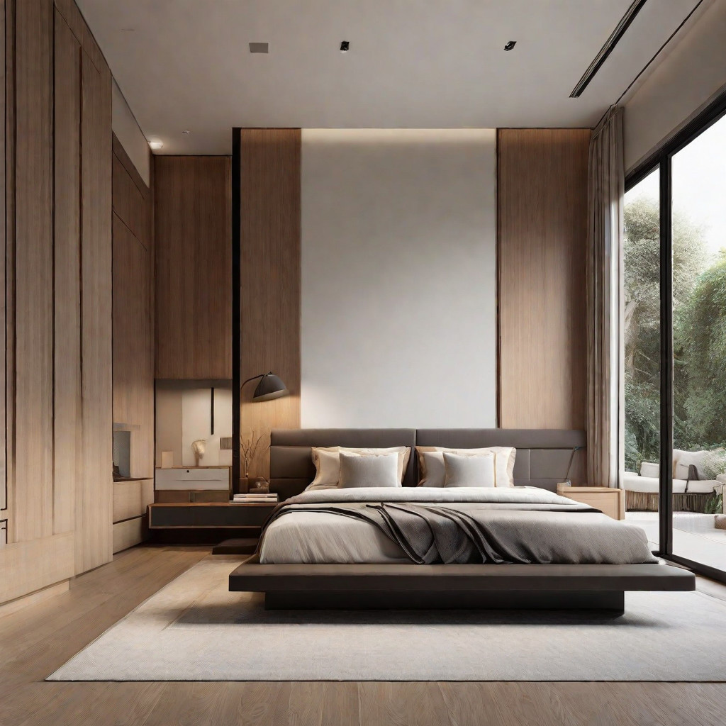 Modern minimalist Indian bedroom design