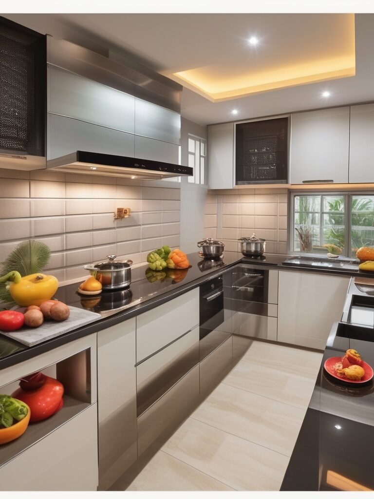 modern innovative space optimized kitchen in India