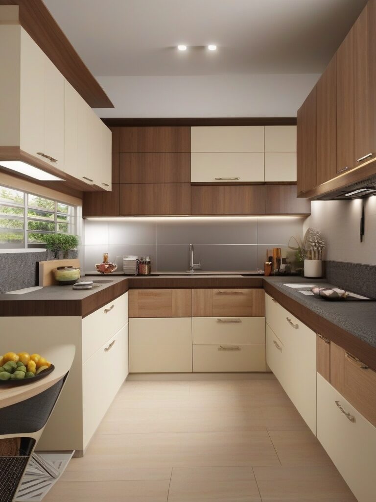 Parallel wall layout Modular kitchen designs with price in India