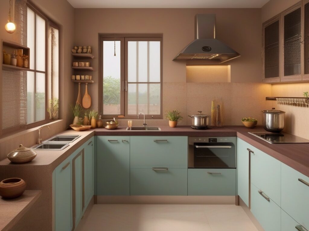 modern small kitchen interior