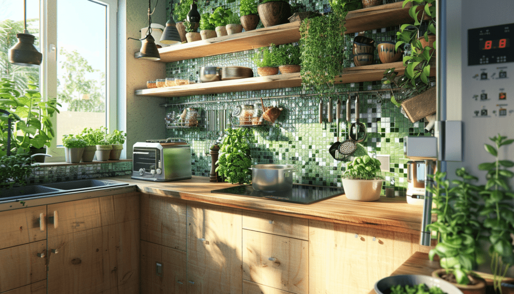 Eco-friendly natural kitchen decor ideas in India