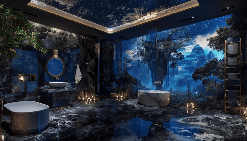 heaven like feeling in master bathroom