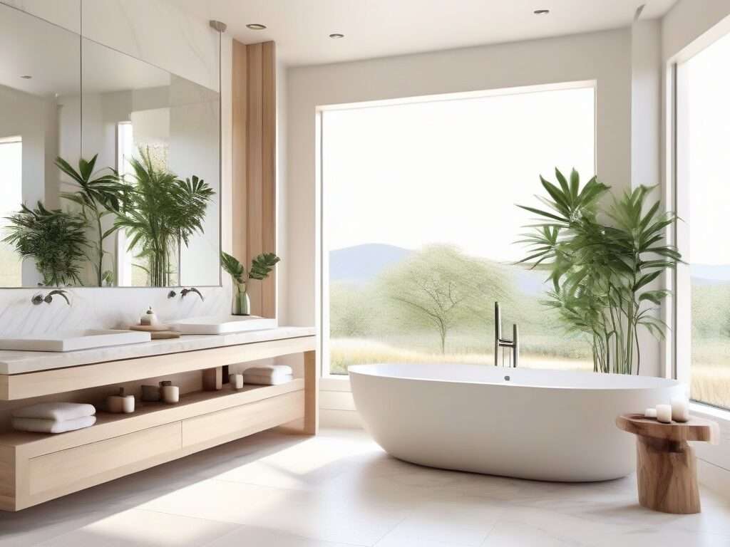 modern spa-like bathroom