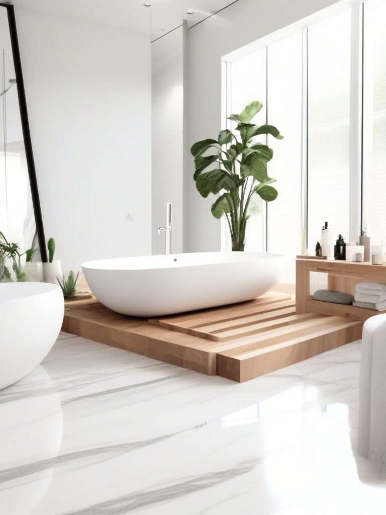 natural retreat spa-like bathroom