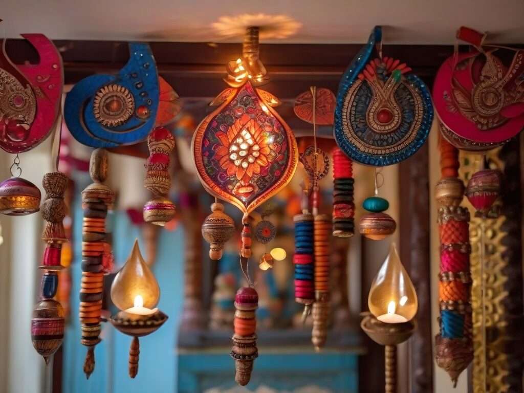 Recycled Material Decorations for Easy DIY Diwali Decoration Ideas