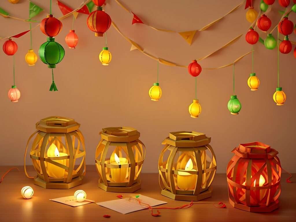 Homemade Paper Lanterns for a Festive Glow
