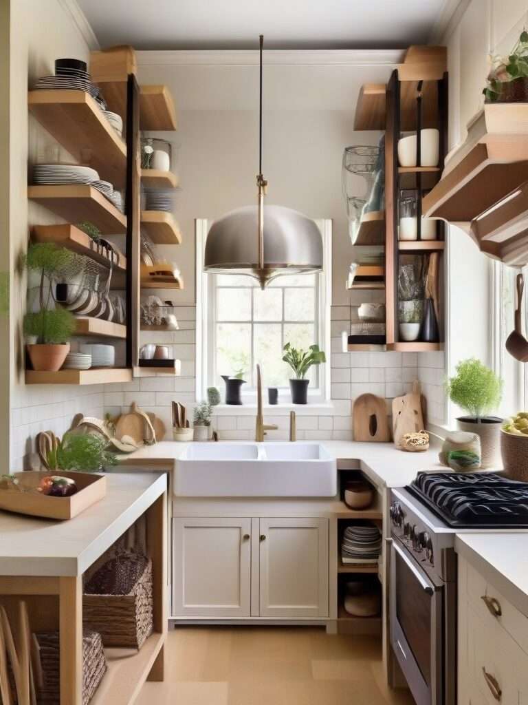 space saving shelf for small kitchen ideas design