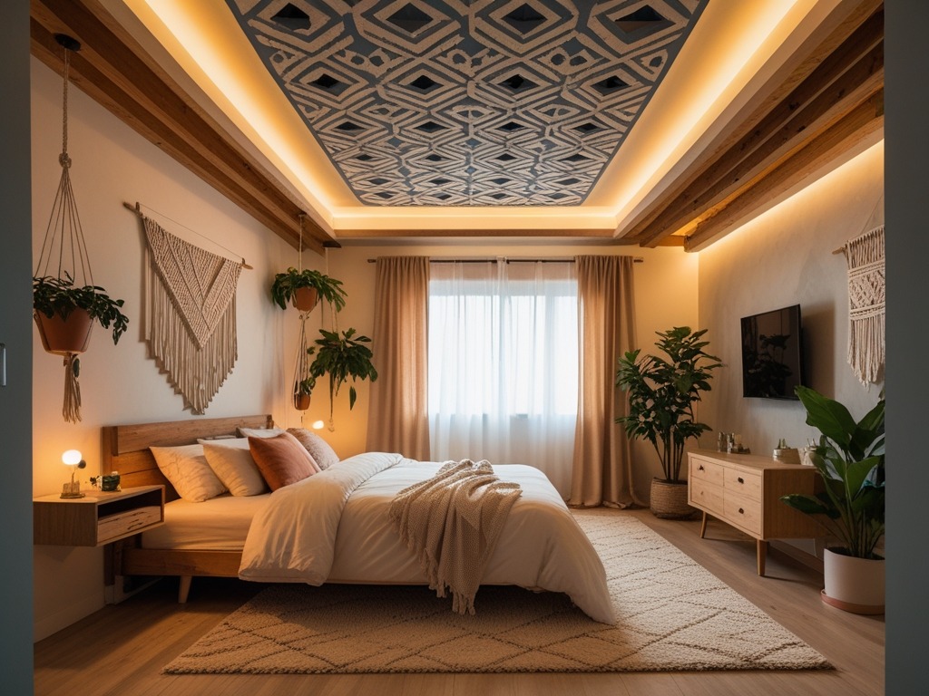 Bedroom Down Ceiling Design With DIY