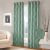 AIDAN SALES 2 Piece Eyelet Heavy Polyester Luxury Door Curtains – 7 Feet, Aqua Colour