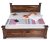 Daintree Sheesham Wood Bowley Bed Without Storage King Size for Home (Honey Finish) Double Bed Furniture