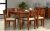 Driftingwood Dining Table 6 Seater | Six Seater Dinning Table with Chairs | Dining Room Sets | Sheesham Wood, Honey Finish