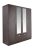 GODREJ INTERIO Squadro Engineered Wood Matte Finish 4-Door Wardrobe with Mirror