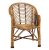 HM SERVICES brand Bamboo Cane Chair with Brown Cushion