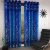 Home Sizzler 2 Piece Tree Panel Eyelet Door Curtains – 7 Feet, Blue
