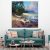 Inephos A Secluded Spot Landscape Theme Beautiful Framed Canvas Wall Painting for Living Room, Bedroom, Office, Hotels, Drawing Room (85cm X 85cm, Multicolor)