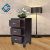 MP ENTERPRIESES Sheesham Wood Smart 3 Drawer Storage Bed Side End Table, Standard, Dark Brown