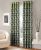 Mazzeri Polyester & Polyester Blend Print Grommet Eyelet Curtain, 7ft, Green, Pack of 2