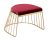 PSYGN™ Perfect Posture Iron Pouffes & Ottomans Stool (Red) (42x34x36 cm) (PI-SS-120-CH)