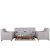 Roman Living Lesto Fabric 5-Seater Sofa Set (Grey)