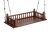 Shilpi 2 Seater Wooden Hanging Swing Set/Jhula/Zula with Melamine Coating for Home and Garden in Teak Wood.