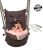 Smartbeans Hammock Swing With Accessories Jhula Swing Chair Ideal for Both Kids and Adults ,Cotton Hanging Hammock Suitable for Indoor, Outdoor or Balcony, Home, Bedroom with Capacity 150 Kg (Brown)
