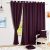 Story@Home Faux Silk Solid Blackout Door Curtain, 7 feet, Purple, 2 Pieces