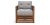 Urban Ladder Raymond Wooden Sofa 1 Seater – Teak Finish (Colour : Vapour Grey)